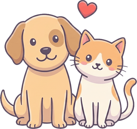 Le mascotte Pets Lovers: cane e gatto